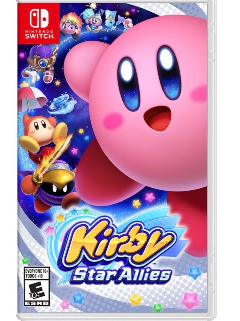 Nintendo Kirby Star Allies - Pink & Blue Cover Art